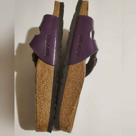 Arizona Birko-Flor Patent Sandals sz 40 - Picture 4 of 10